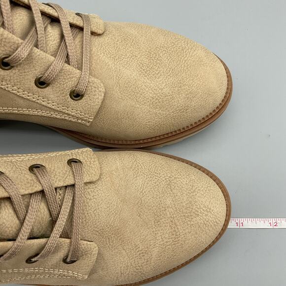 NEW B.O.C. Women’s Malika Inside Zip Lace Up Comfort Boots Off White Size 9M - Picture 7 of 10